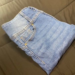 Woman’s tight fit jeans